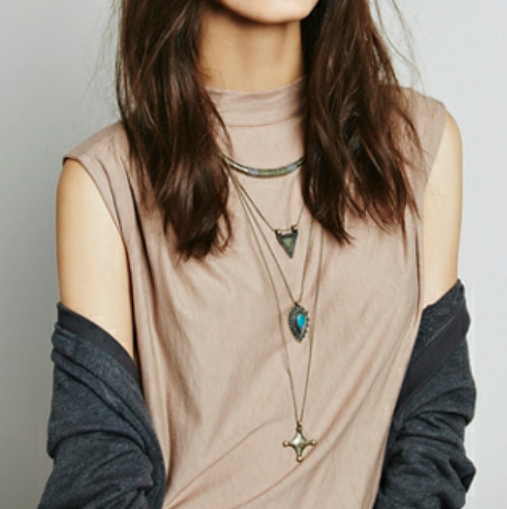 Free People Dany Tiered Drop Collar